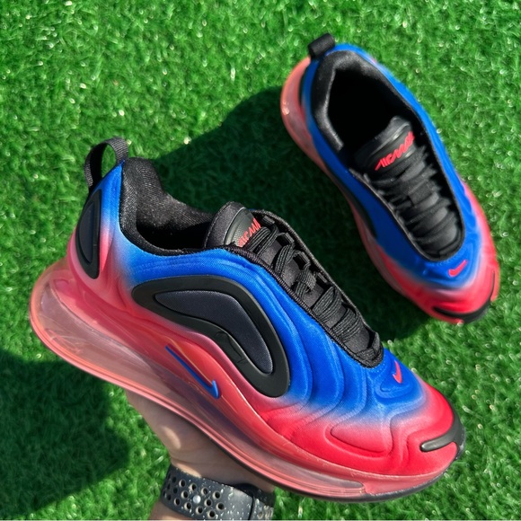 Nike Air Max 720 Black / Racer Blue Flash Crimson - Picture 2 of 13